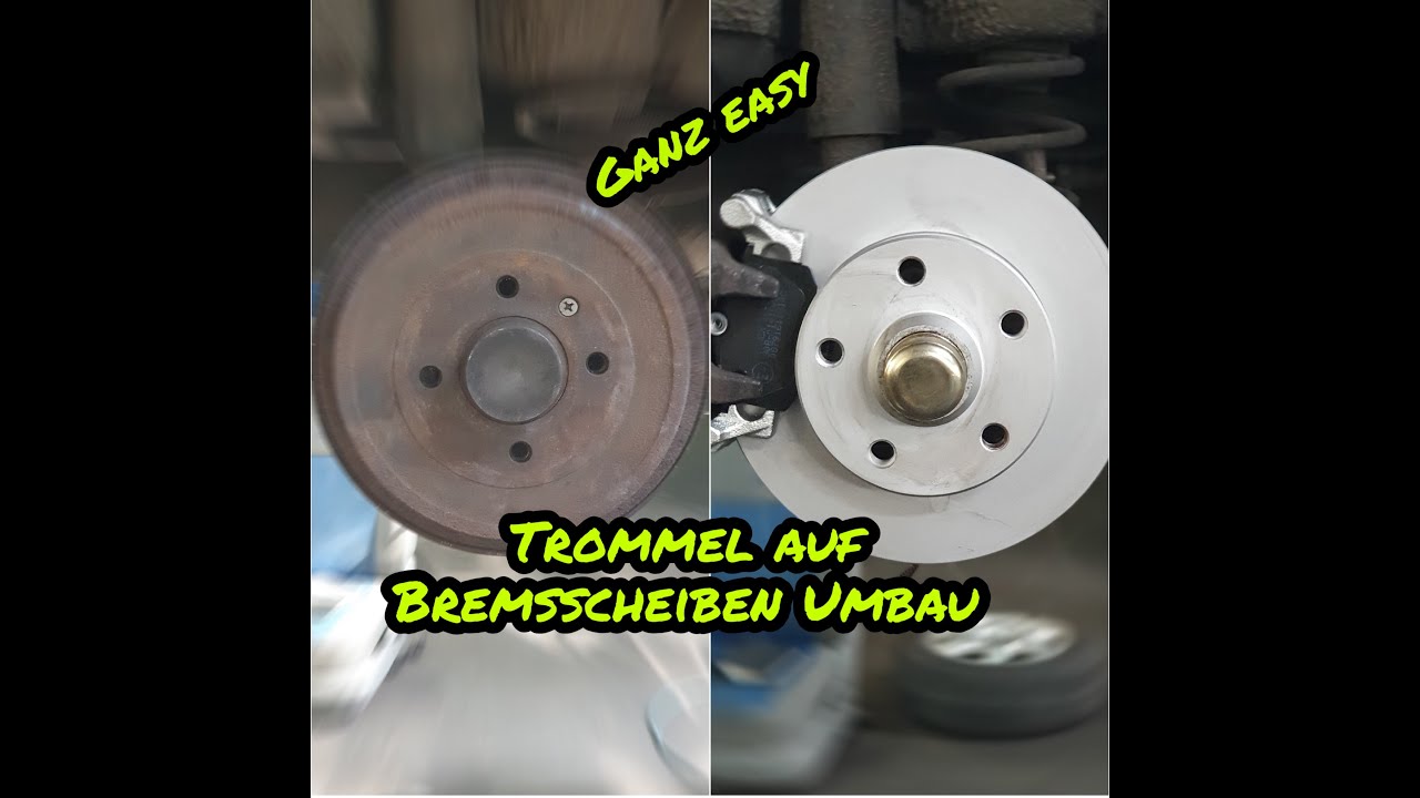 Trommel Bremsen auf Bremsscheiben umbauen ohne die Achse zu tauschen