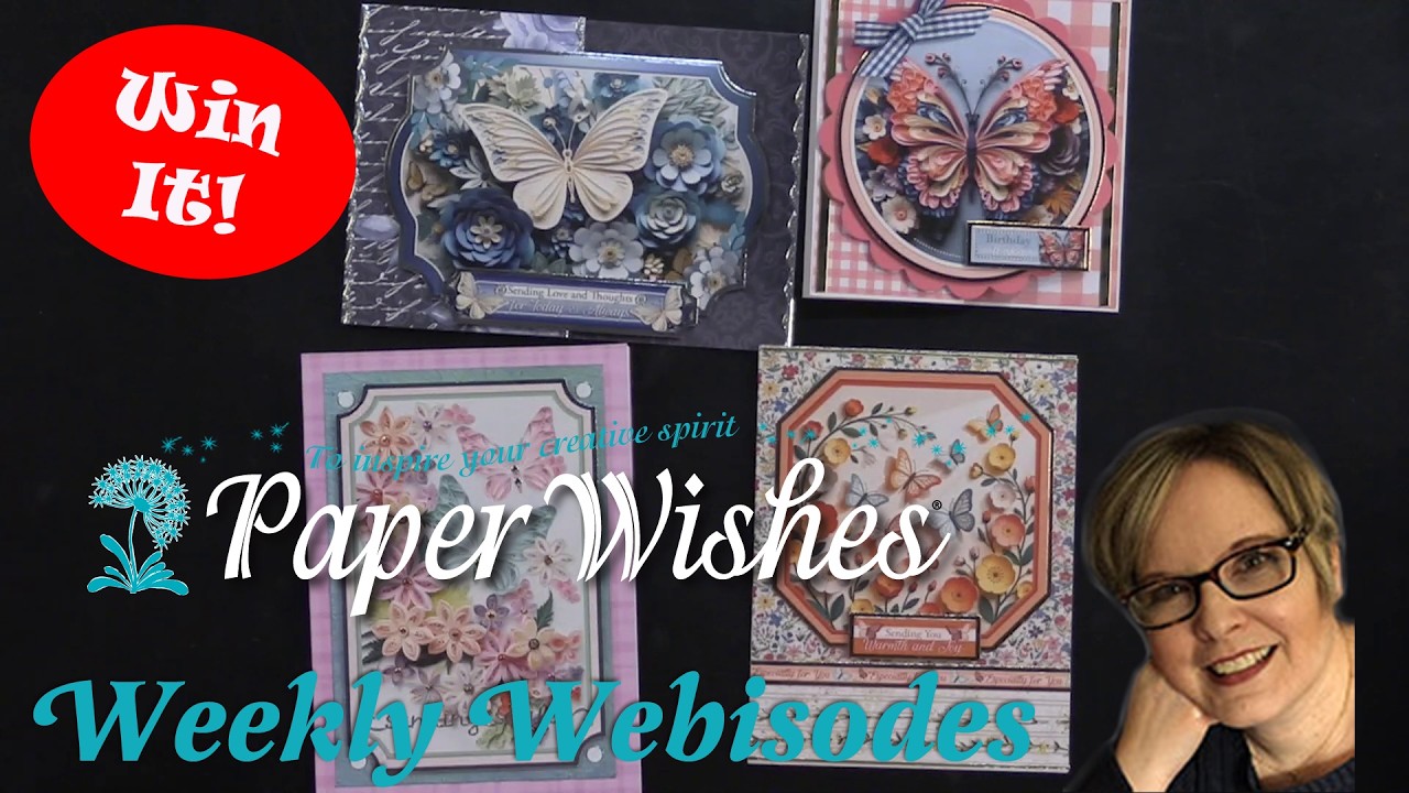 Card Ideas Using Paper Art Butterflies by Hunkydory Crafts | PaperWishes.com