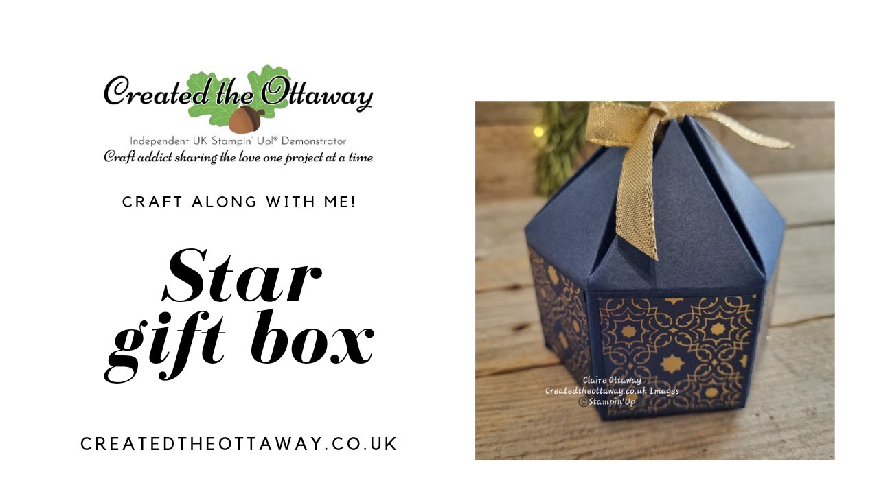 Star gift box tutorial@createdtheottaway