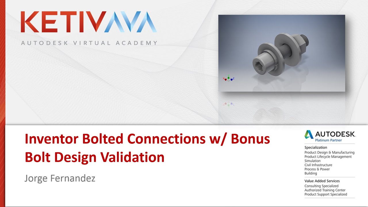 AVA: Bolted Connections in Inventor