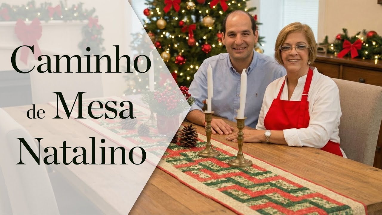 Uma aula que voltou do passado! Caminho de Mesa Natalino!  | Patchwork Sem Segredos | Ana Cosentino