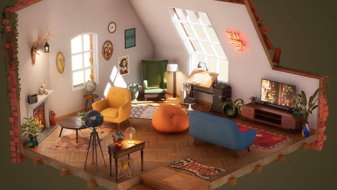 Some Tiny Glade Meets Unpacking Game About Slowing Down
