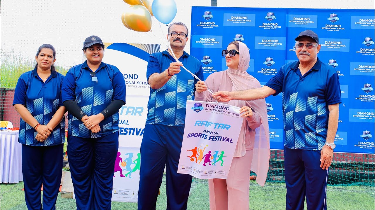 Diamond International School Kindergarten celebrated Raftaar Sports Day with great enthusiasm.