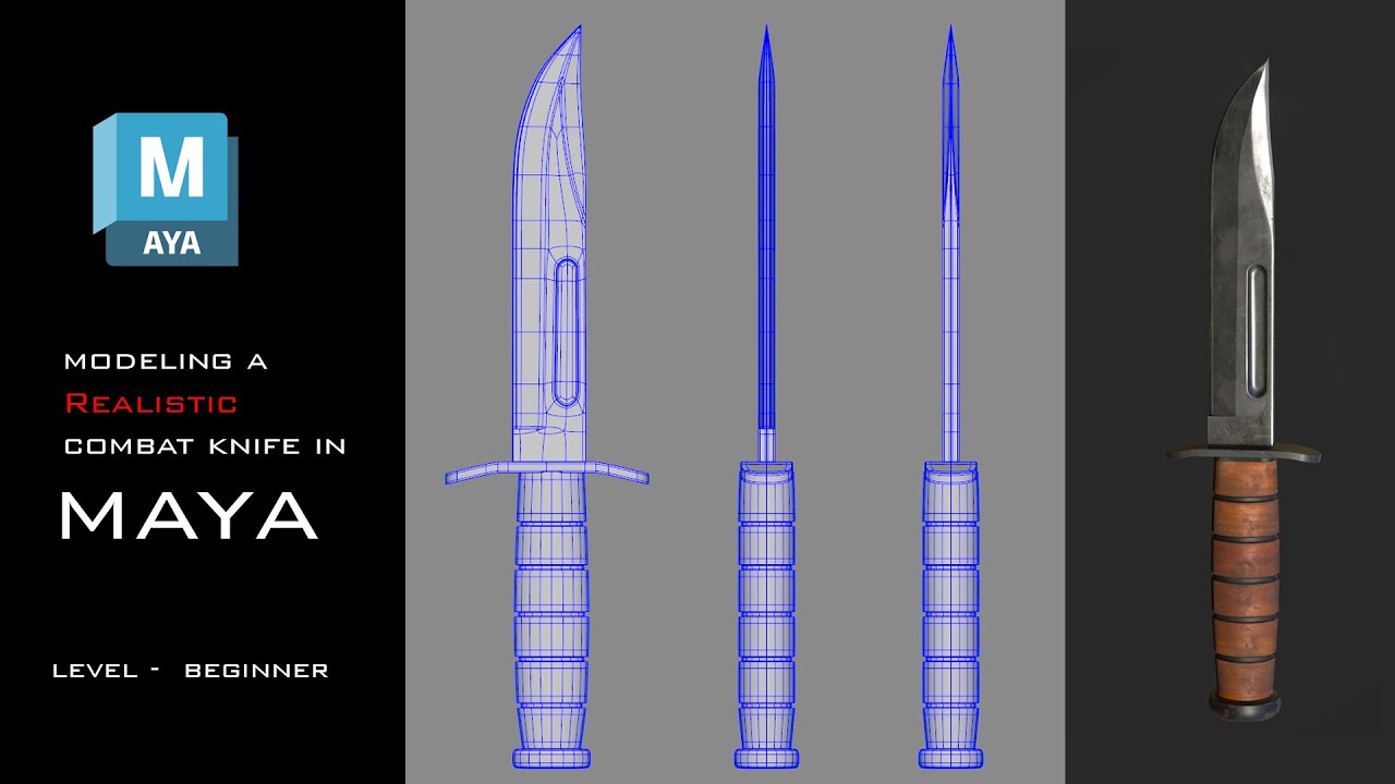 Modeling a Combat Knife in Maya