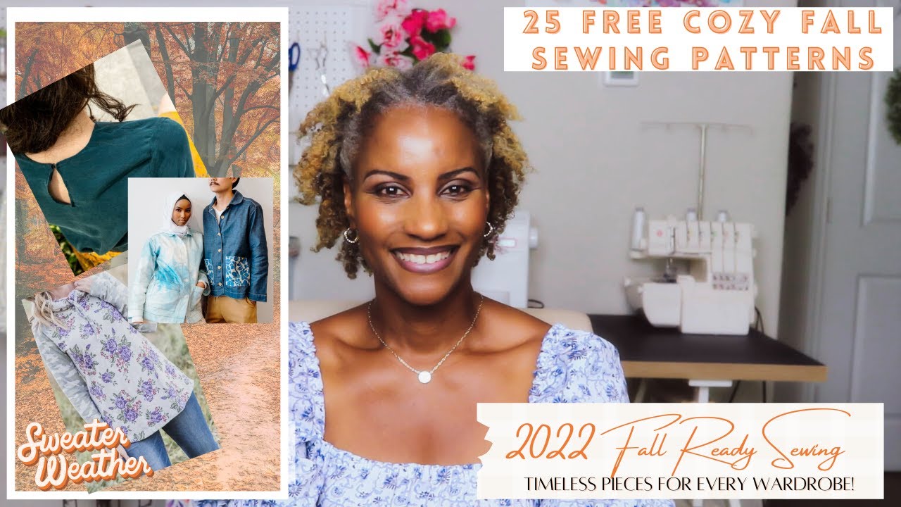25 Free Cozy Fall Sewing Patterns | Perfect Fall Ready Transitional Sewing