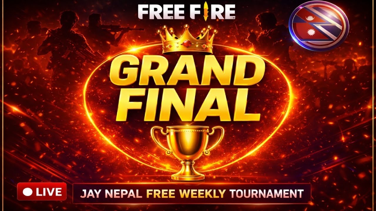 🔥 GRAND FINAL – JAY NEPAL FREE WEEKLY TOURNAMENT (SEASON 2) | Free Fire LIVE 🔥