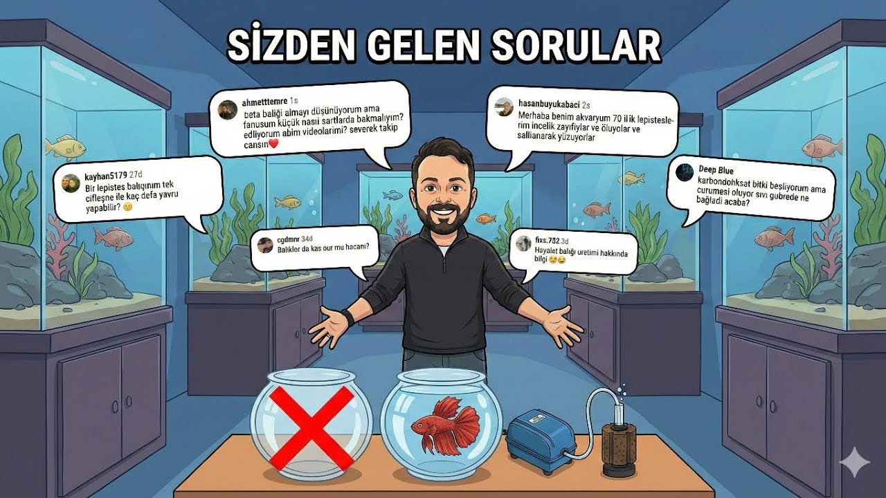 BEKLENEN SORU-CEVAP VİDEOSU GELDİ İYİ SEYİRLER #viral #CapCut #lepistes #guppy #aquarium 