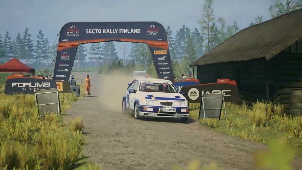 Let's drive EA WRC Ford Sierra Coswort RS500 at Leustu Finland.