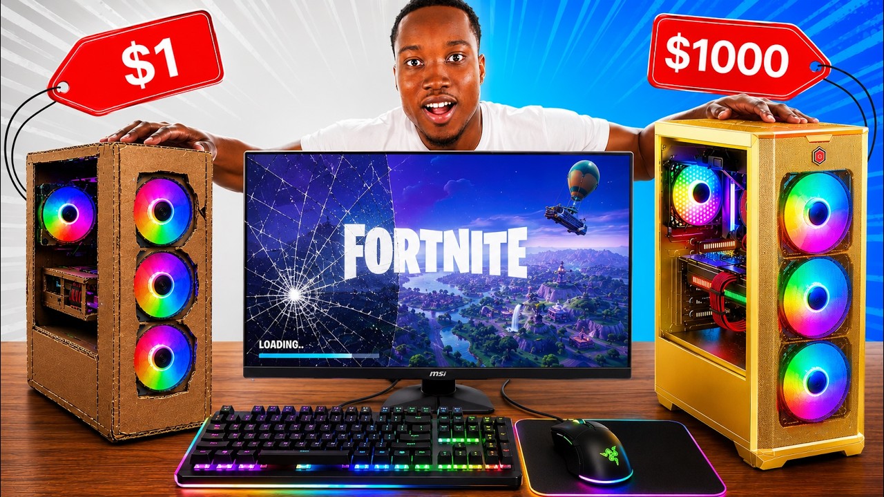 Игровой компьютер за 1 доллар против игрового компьютера за 1000 долларов!