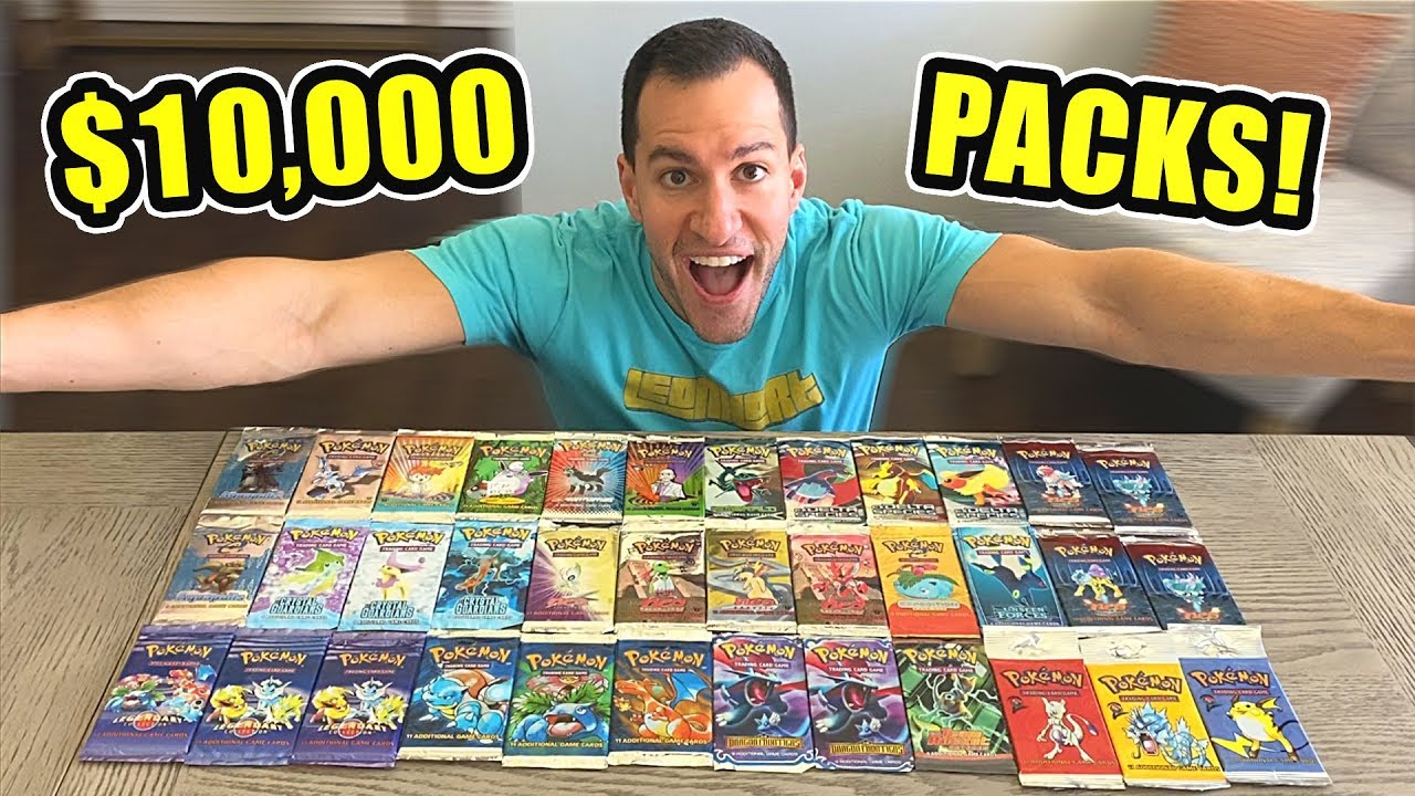 *$10,000 VINTAGE POKEMON CARDS OPENING!* Rarest Booster Packs!