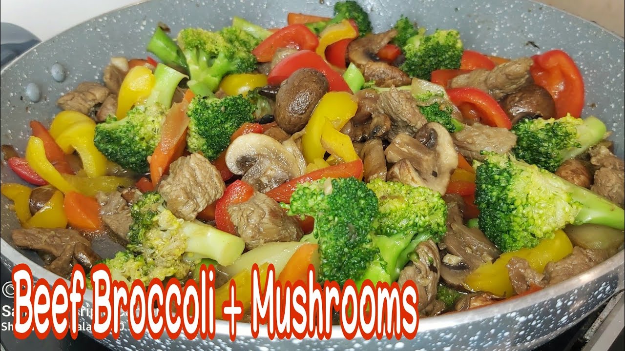 Beef Broccoli with Mushrooms Stir-Fry | Chinese Style | Pardey's Cooking