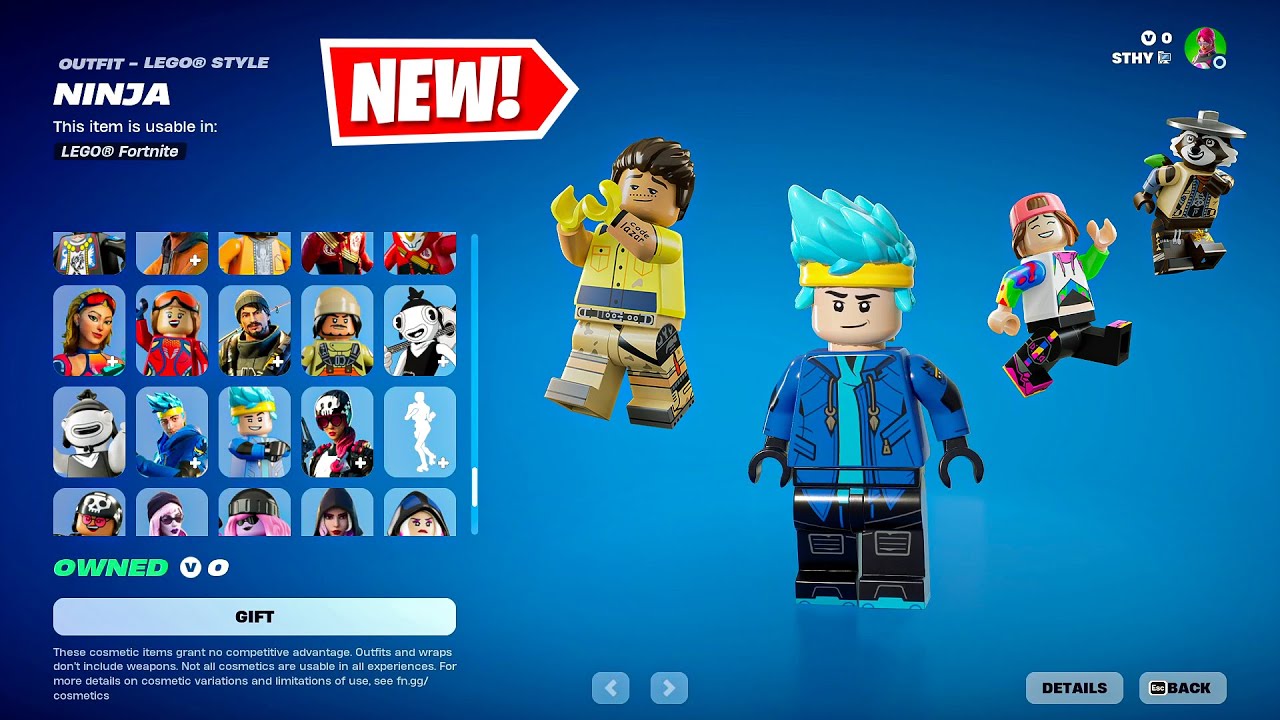 All New & Updated LEGO Styles in Fortnite (Ninja, Loserfruit, LazarBeam & more)