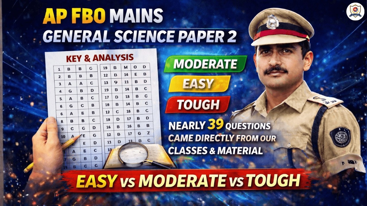 AP FBO Mains Paper 2 General Science 🔥  | Key & Analysis | Paper Level Review  by Sushma Mam