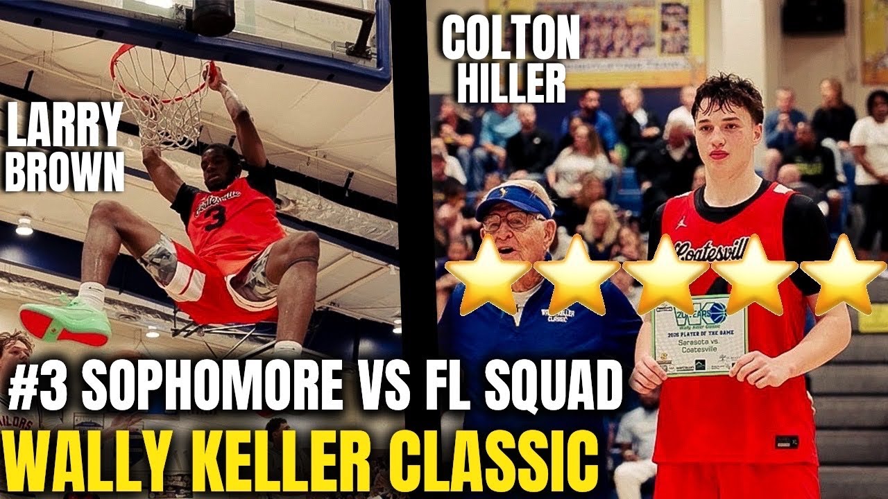 #3 SOPHOMORE COLTON HILLER & UNDERRATED Wing LARRY BROWN (29pts) VS A TUFF FL TEAM| *FLU GAME*😭😭