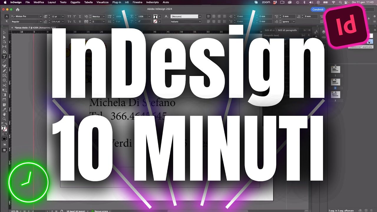 🔥 INDESIGN IN 10 MINUTI!