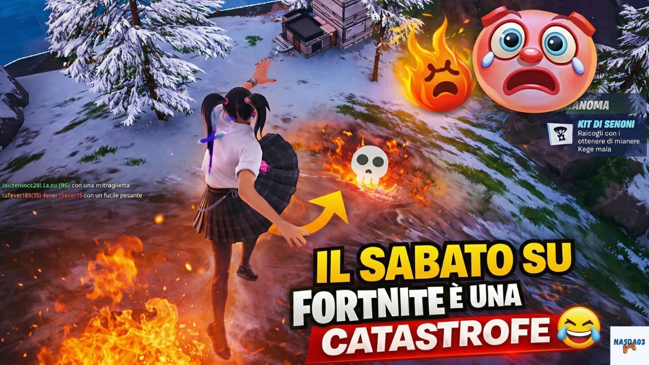 Ecco cosa succede il sabato quando giochiamo...(funny moments Fortnite ITA)