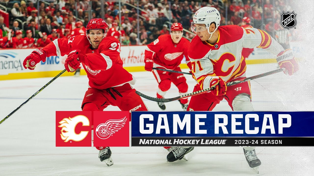 Flames @ Red Wings 10/22 | NHL Highlights 2023