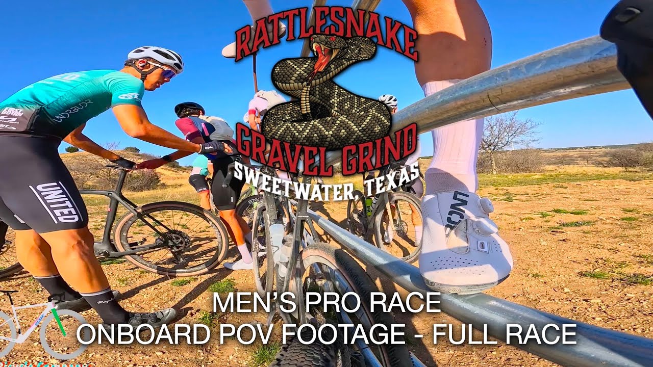 Rattlesnake Gravel Grind Men's Pro Race // POV Onboard Full Race