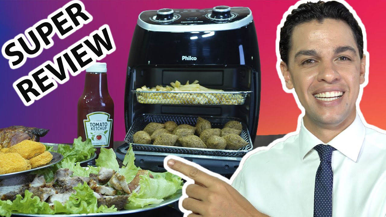 TESTANDO AIRFRYER OVEN 11L PHILCO PFR2000P- SUPER REVIEW | VALE A PENA COMPRAR EM 2021?