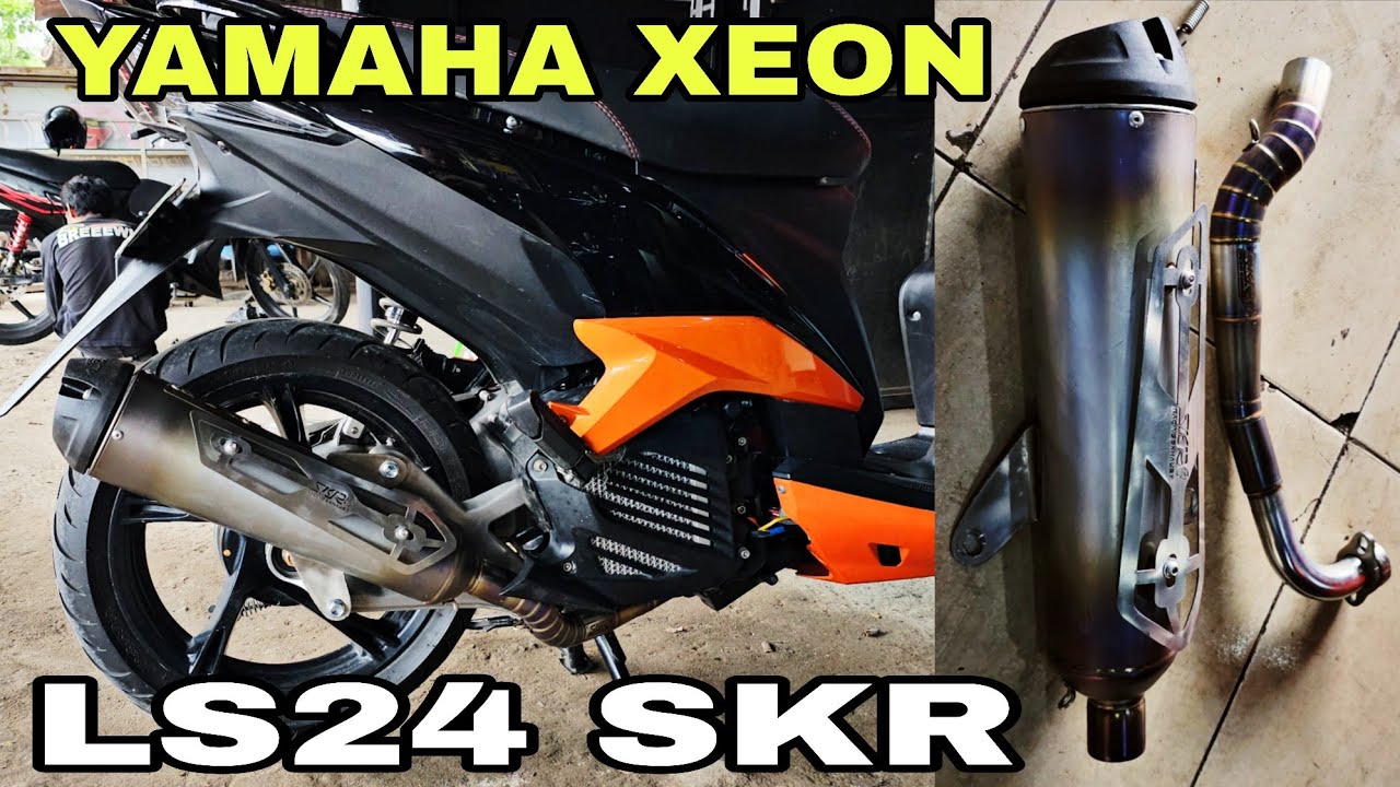 GAK DI SANGKA KNALPOT SKR LS24 UNTUK MOTOR HARIAN YAMAHA XEON BISA BERSUARA MERDU DAN ELEGAN 