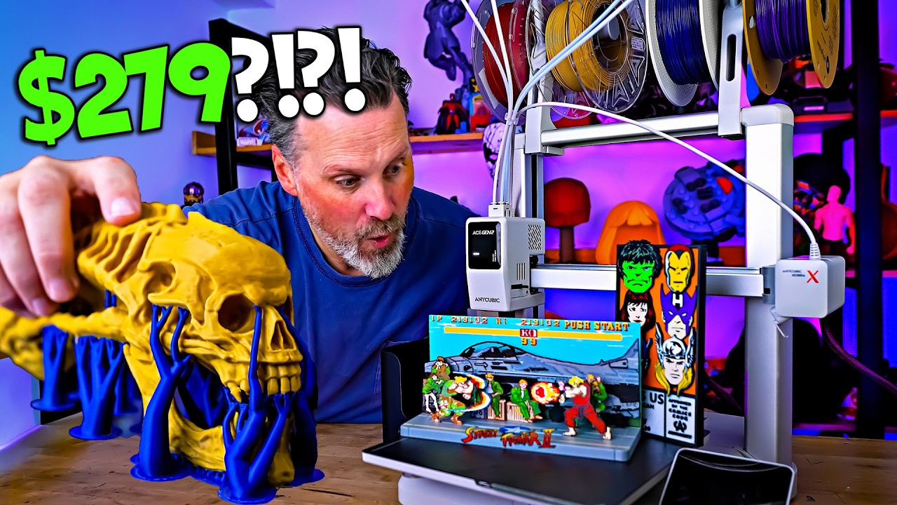 How Is This Multi Color 3D Printer Only $279?! Anycubic Kobra X