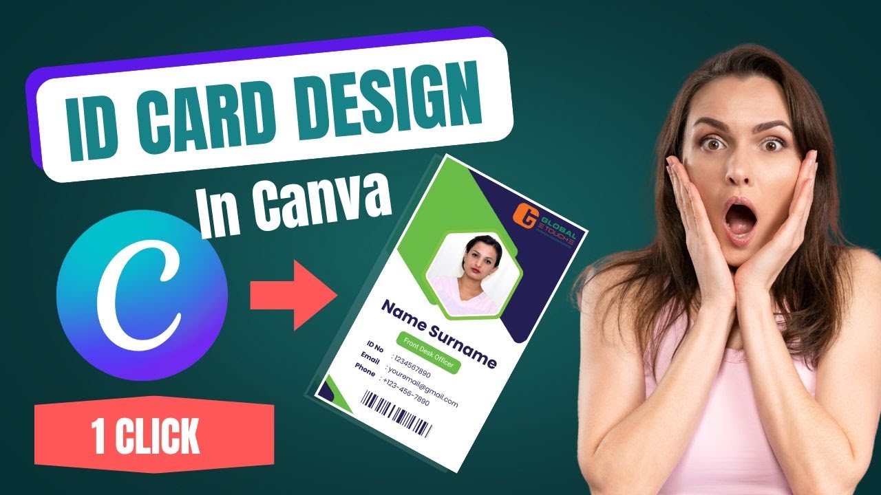 ID Card Design in Canva | How to Printable Designs ID Card using Canva