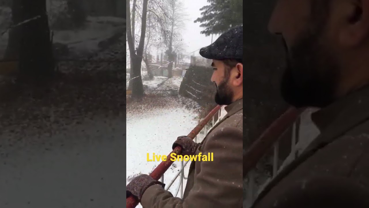 Amazing live Snowfall #Swat pakistan