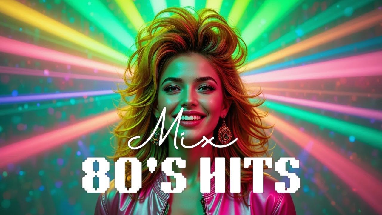 Vintage 80s Dance Music with Retro Synthwave and Neon Lights