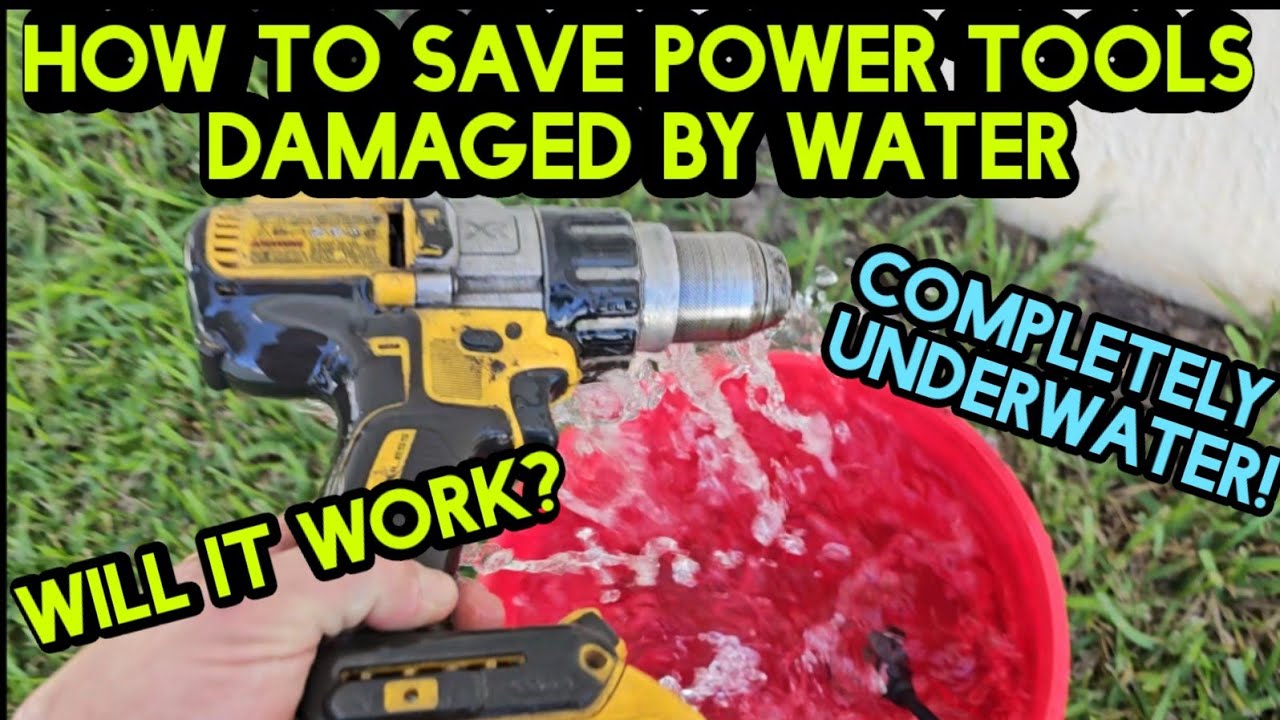 Power tools dropped in water? Try this!