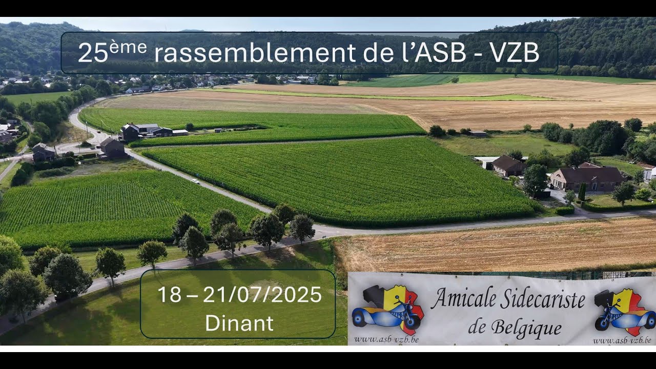 Le 25ème rassemblement de l'Amicale Sidecariste de Belgique à Dinant.