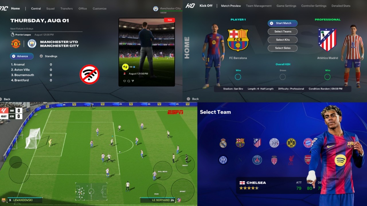 FIFA 16 MOBILE MOD EA FC 26 ANDROID OFFLINE CAREER MODE NEW FACES FORMS TRANSFERS 26/27 PS5 GRAPHICS