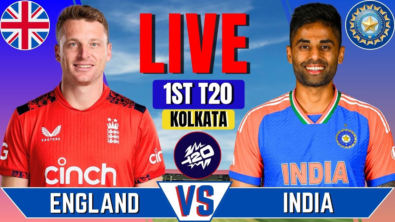 India vs England, 1st T20 | Live Cricket Match | IND vs ENG Live Match Today | IND vs ENG Live