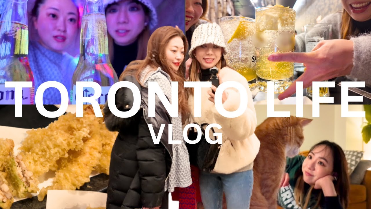 Daily life of a Japanese living in Toronto｜Tempura restaurant, Korean karaoke, My cat's birthday!