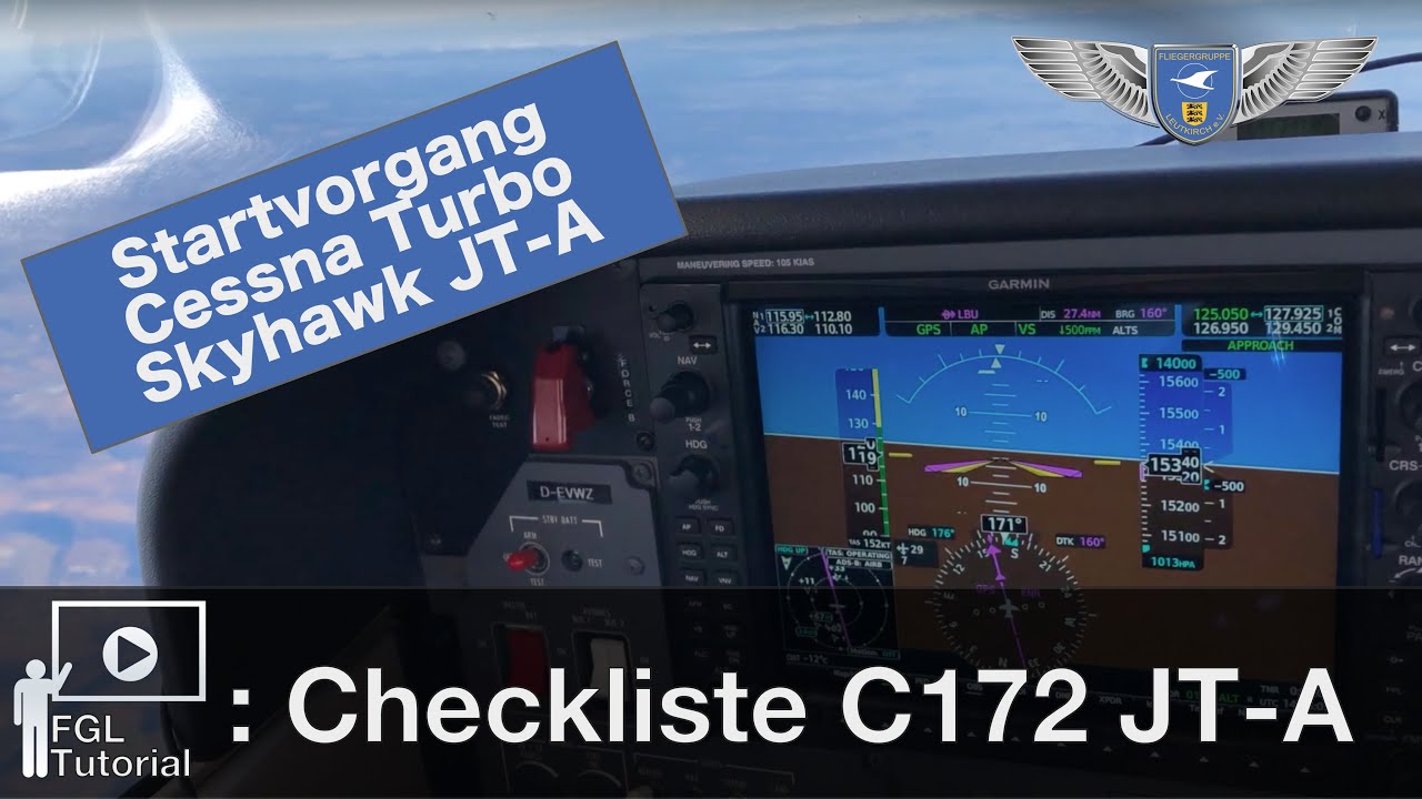 FGL Tutorial: Checkliste C172 JT-A Turbo Skyhawk Deutsch