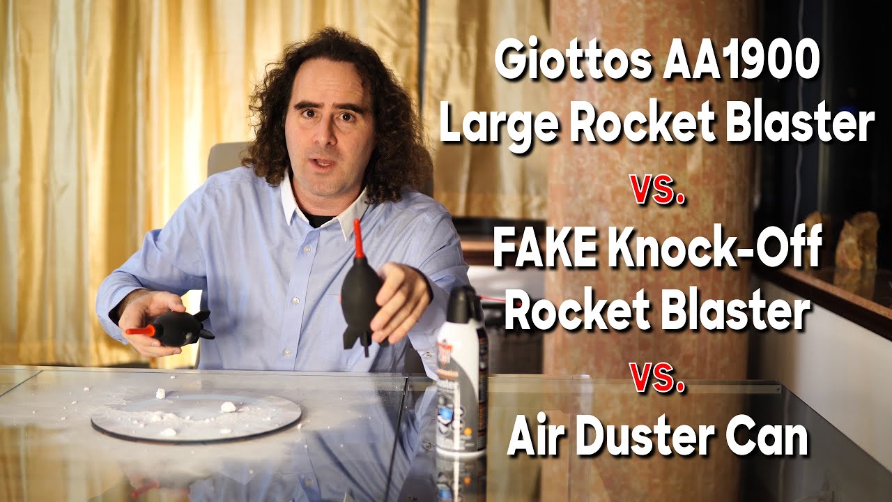 🌬️ Giottos AA1900 Large Rocket Blaster vs FAKE Air Blaster from eBay vs Compressed Air Duster Can 💨