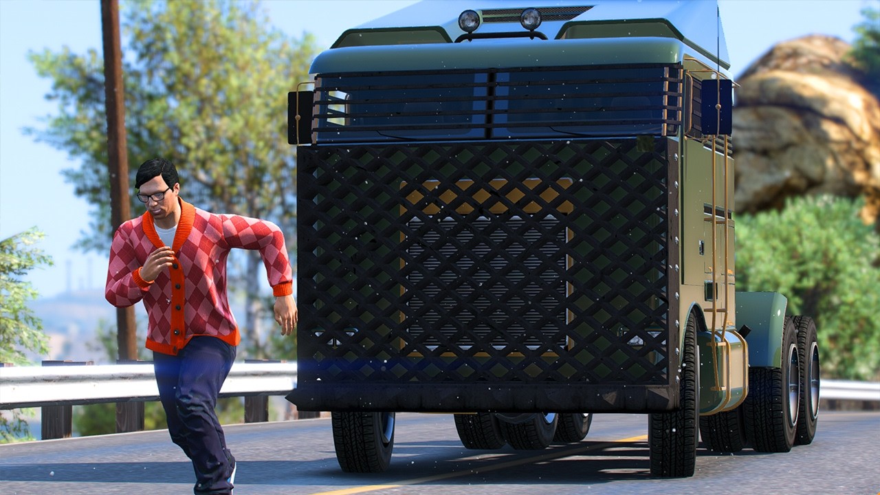 Being Chased By A Murderous Truck Driver in GTA RP
