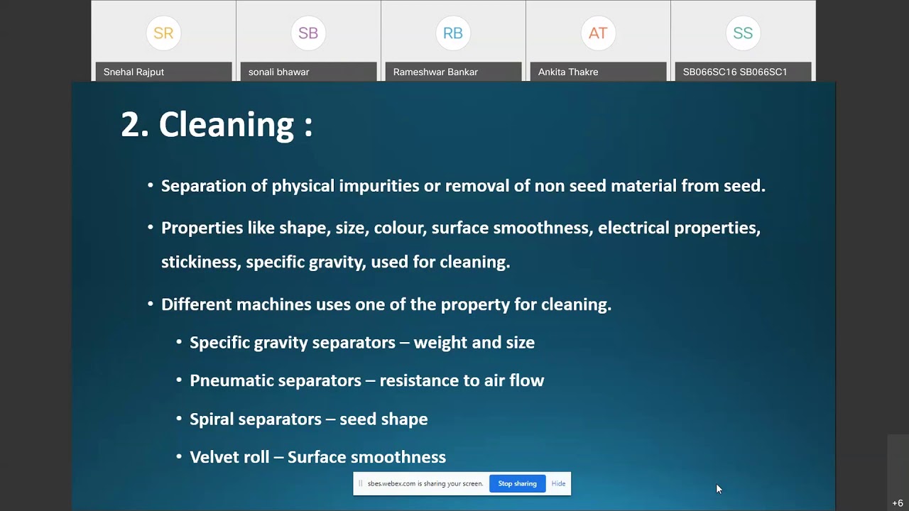 Seed Processing