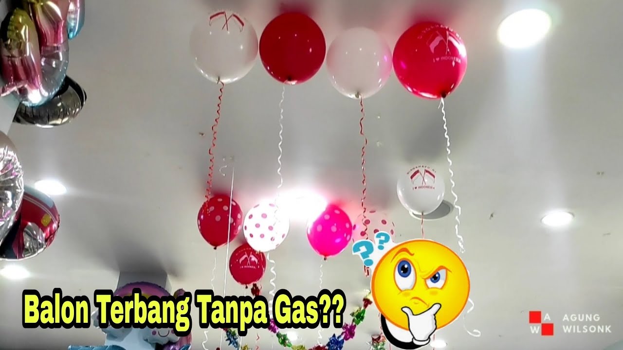 Dekorasi Balon Terbang Simple Tanpa Gas Helium Part2 Versi Lengkap