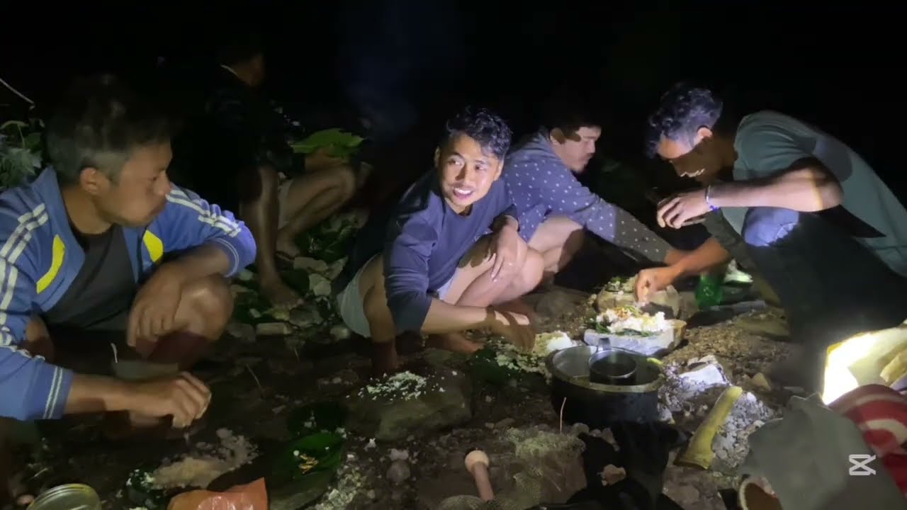 The Tradition Method of Fishing and Eating in River || Local Asala fish || Samir Jng || 