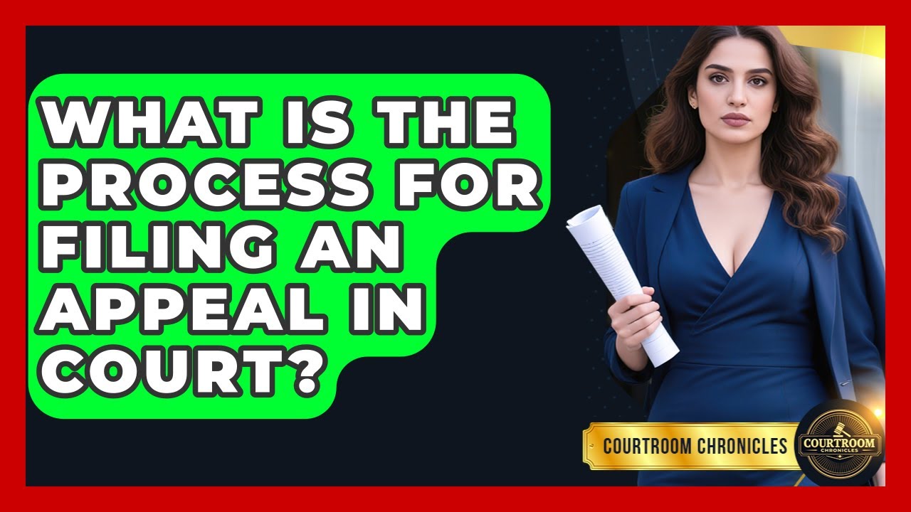 What Is The Process For Filing An Appeal In Court? - Courtroom Chronicles