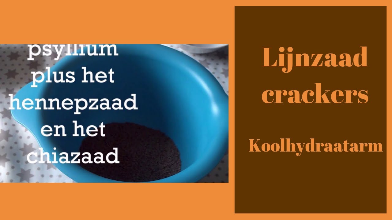 Lijnzaad crackers | koolhydraatarm | glutenvrij