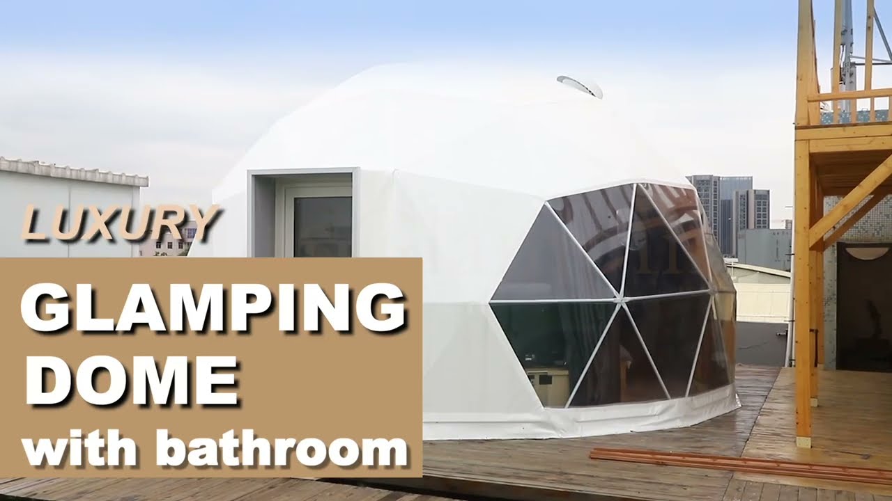 6m Luxury Glamping Dome with Bathroom