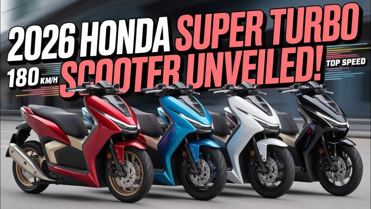 2026 Honda Super Turbo Scooter 😱 | 180 km/h SCOOTER?! This Changes Everything!