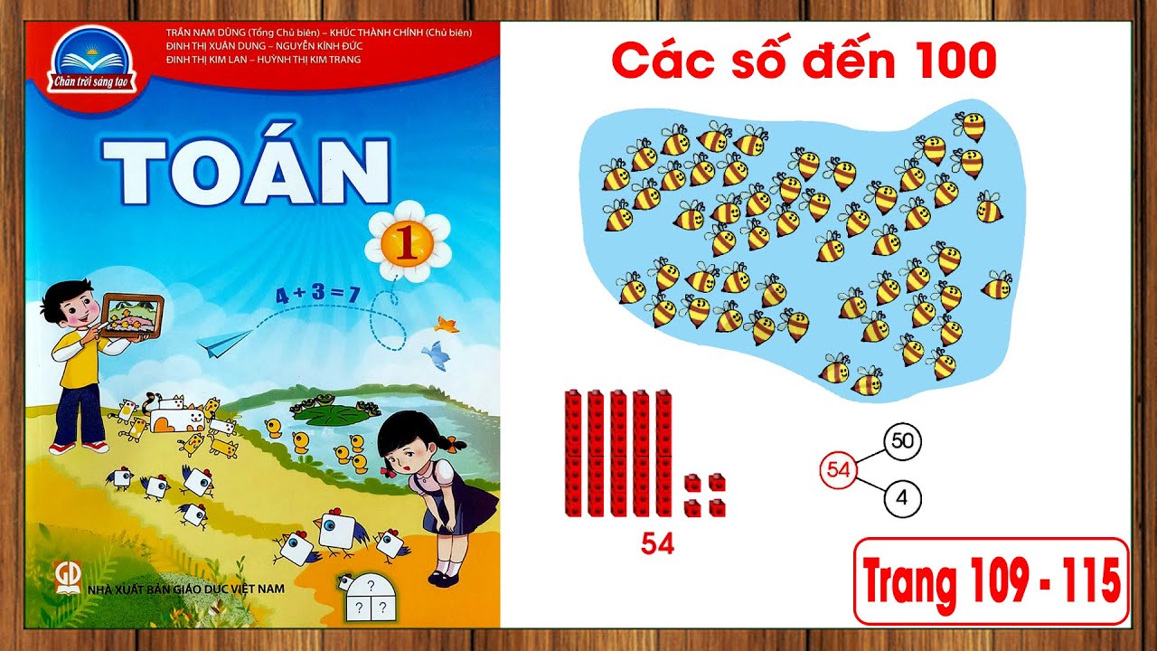 Toán lớp 1 chân trời sáng tạo trang 109-115 |Các số đến 100