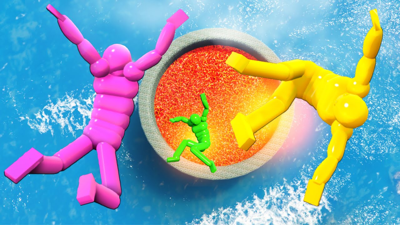 GTA 5 Dynamic Waterslides to Lava - Euphoria Dudes (episode 2)