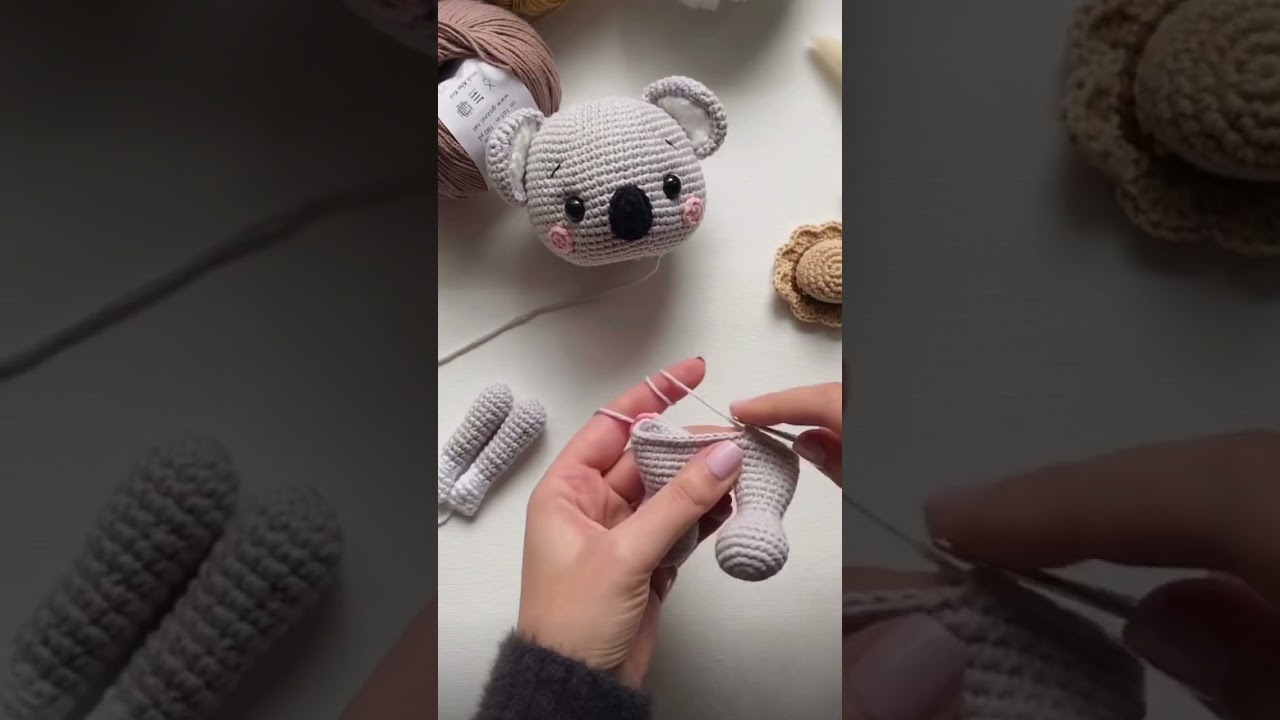 Cute koala bear 🐨 #crochettoy#amigurumi #koala #crochettoys #handmade #amigurumiinspiration