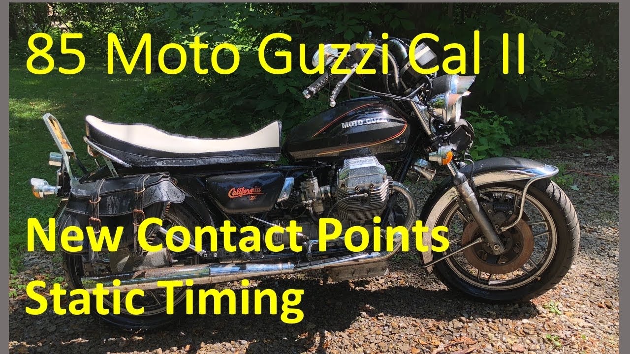 My Guzzi didn’t run for 2 years - 85 Moto Guzzi California II contact points and static timing