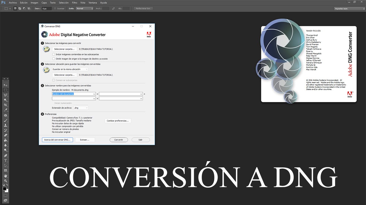 QUE HACER CUANDO TUS RAW NO SE ABREN, DNG CONVERTER