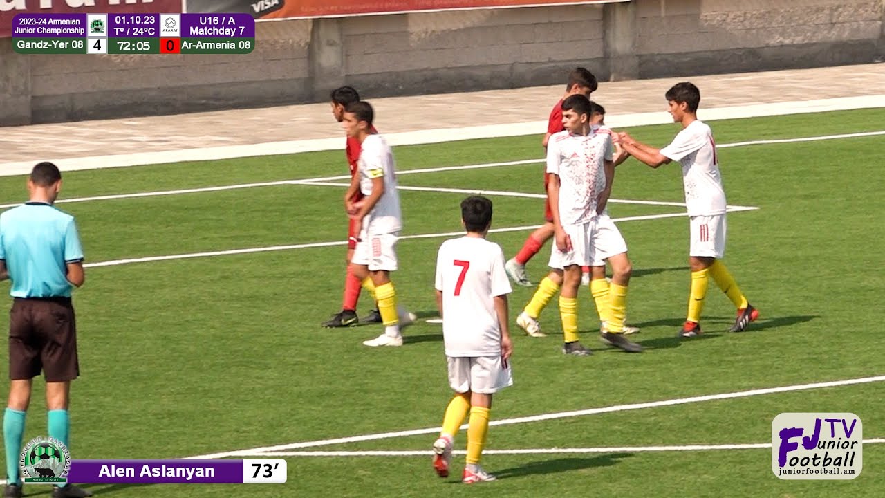 Gandzasar-Yerevan 08 (4-0) Ararat-Armenia 08 (01.10.23) 2023-24 AJC U16/A, Matchday 7