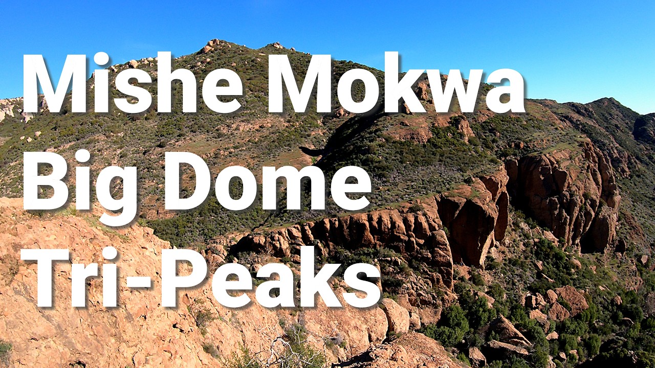 Ambient Hiking: Mishe Mokwa Trail to Tri-Peaks 4K, No Music (Take 2)